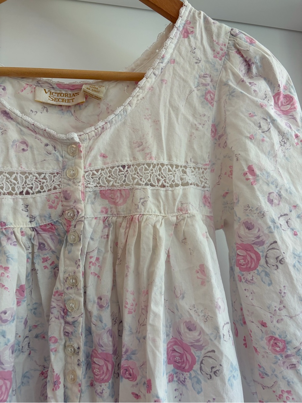 Vintage Victoria’s Secret 100% Cotton Cottage Core Croquette Nightgown S - Picture 5 of 6